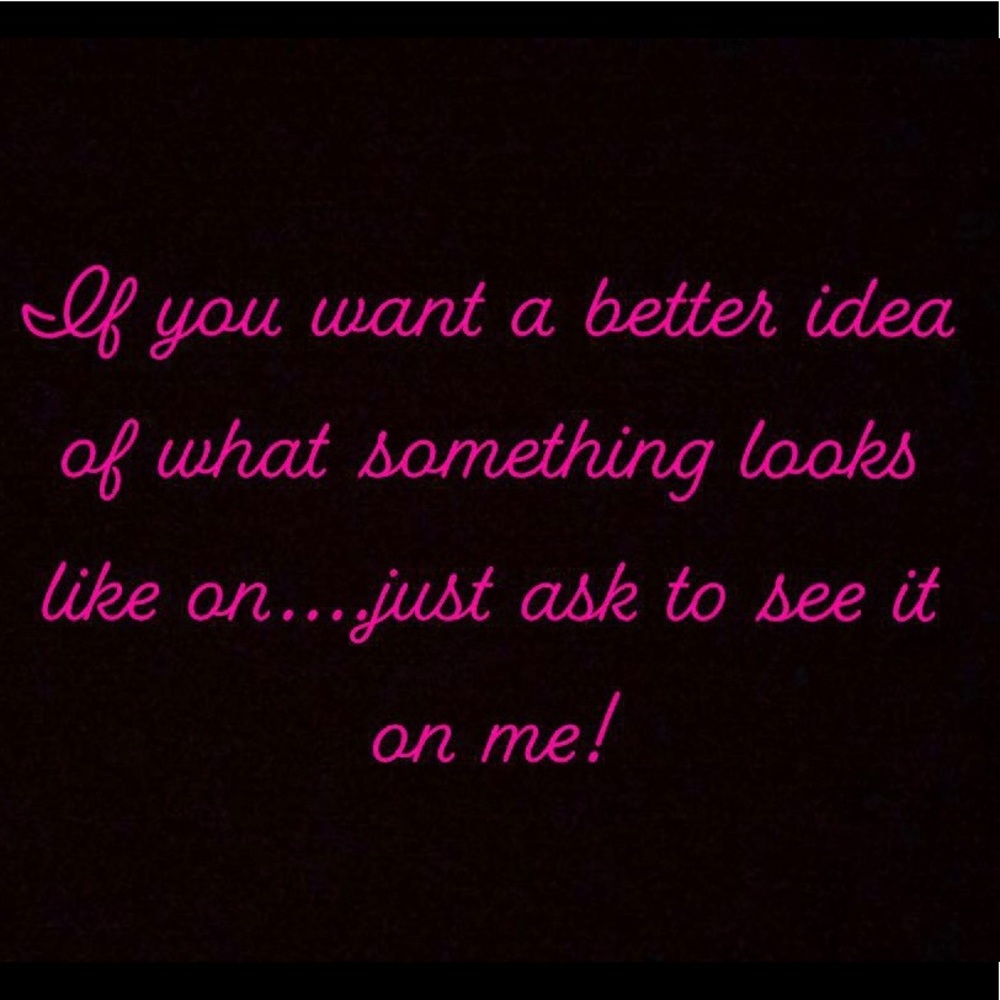 Ask me to try it on!